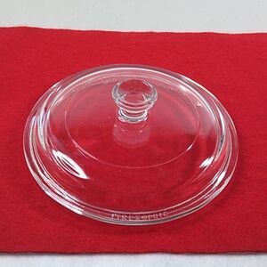Pyrex 16 Clear Glass Cover 81C w/ Knob and one ring Cottagecore Grandmacore